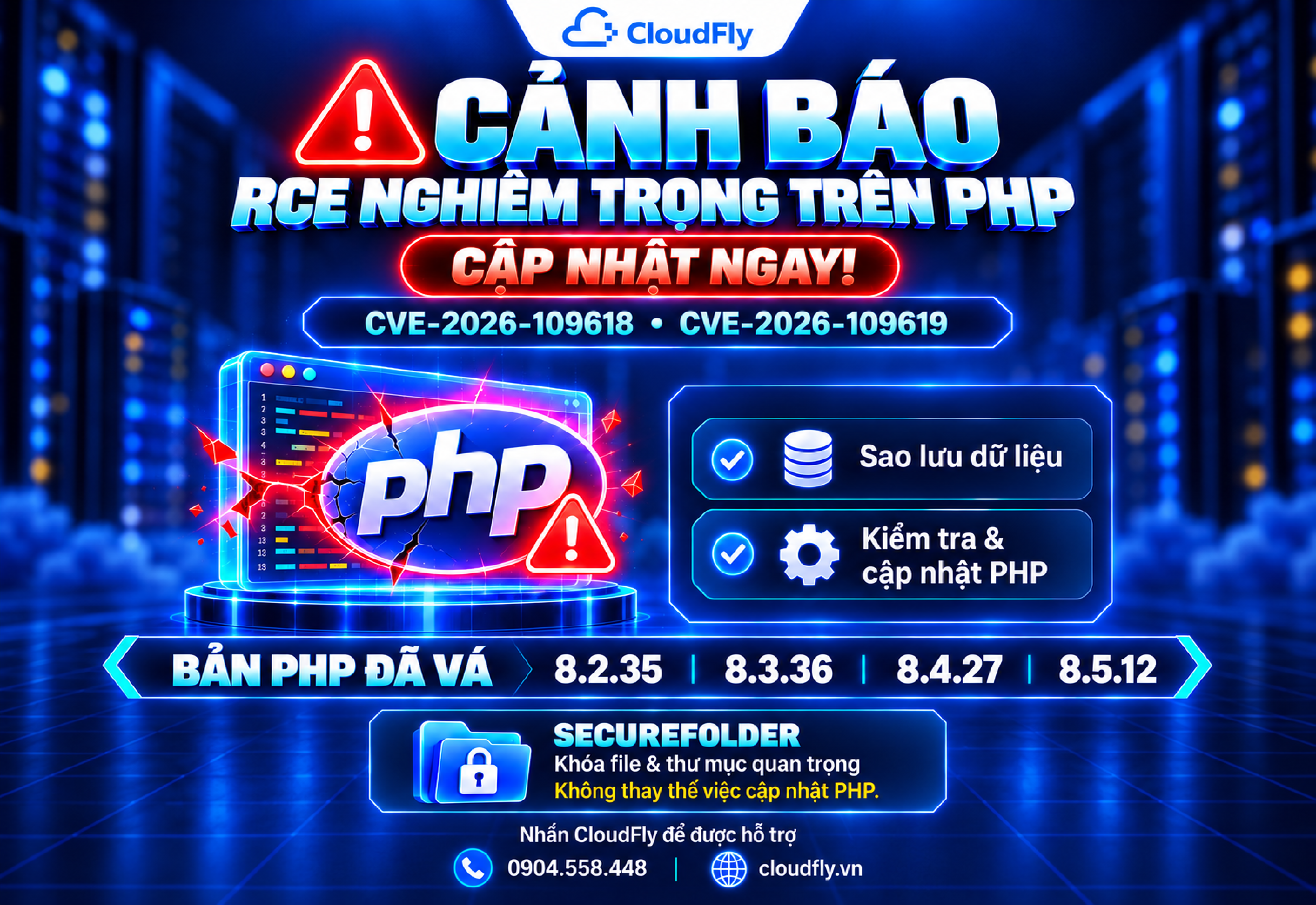 Cảnh báo lỗ hổng PHP: Cách cập nhật và bảo vệ website