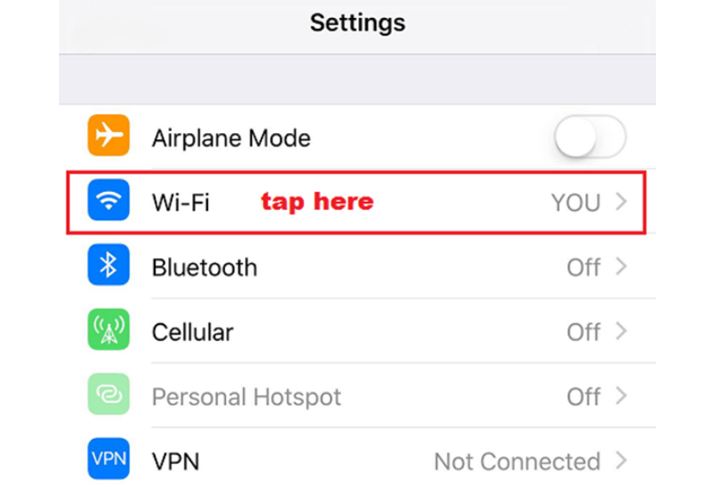 cách cài đặt dns cho router trên điện thoại ios 1