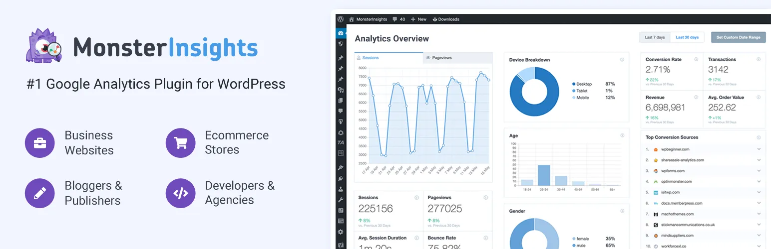 cách chèn code google analytics vào wordpress bằng plugin