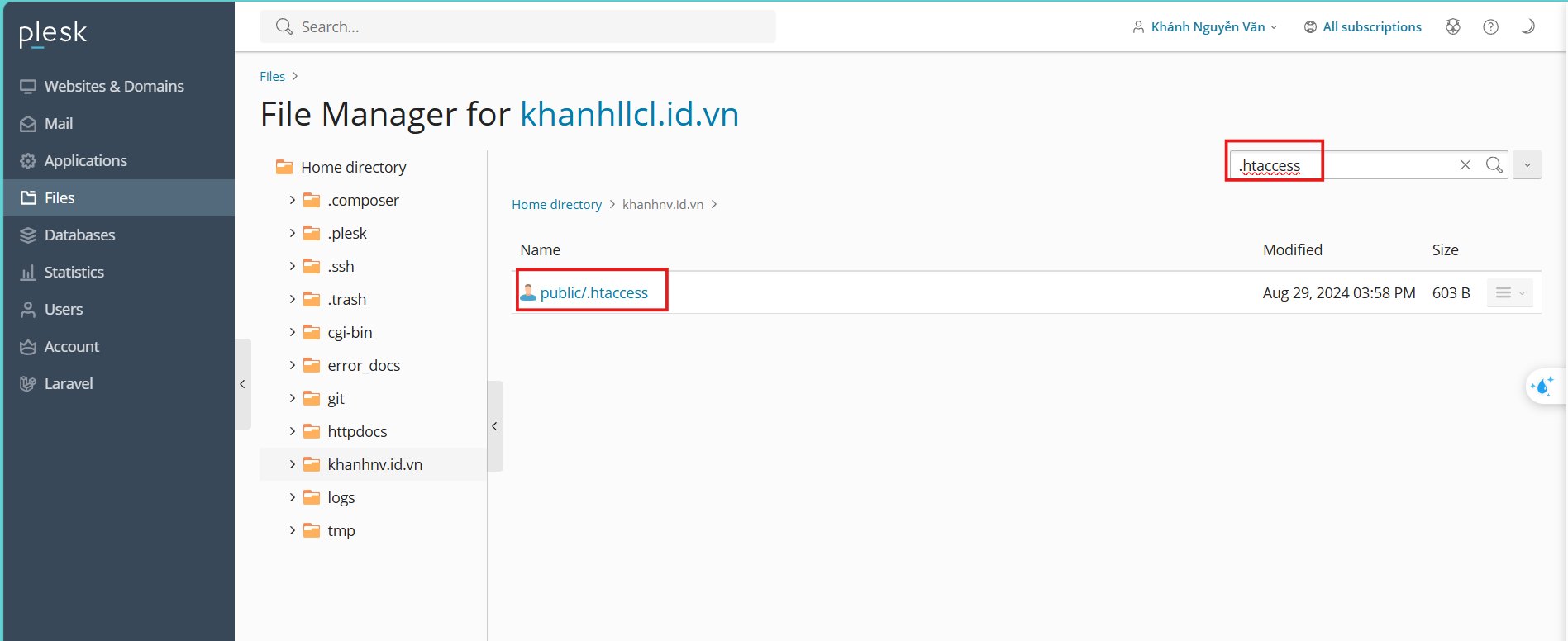 cách chuyển hướng trang web laravel từ thư mục /public đến miền chính 4
