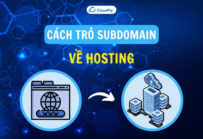 cách trỏ subdomain về hosting