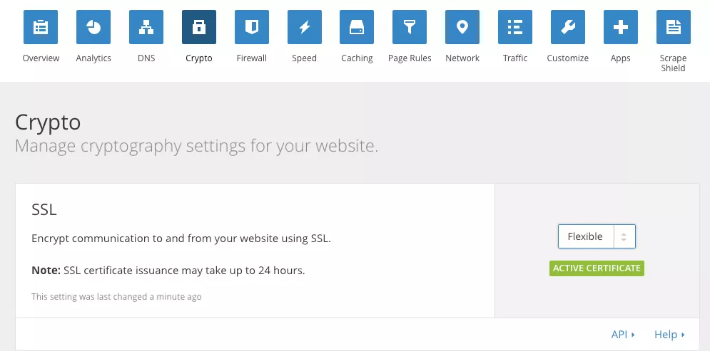 cài đặt cloudflare ssl miễn phí sử dụng flexible ssl