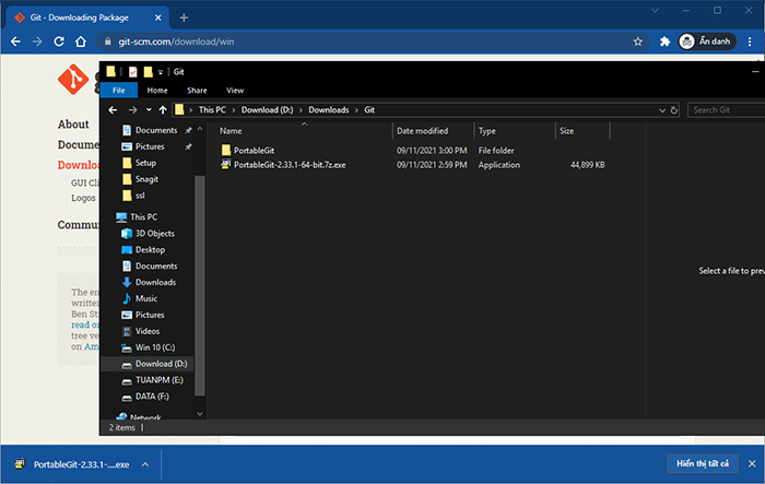 cài đặt openssl windows từ git for windows 2