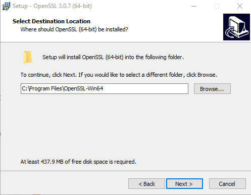 cài đặt openssl windows từ shining light productions 4