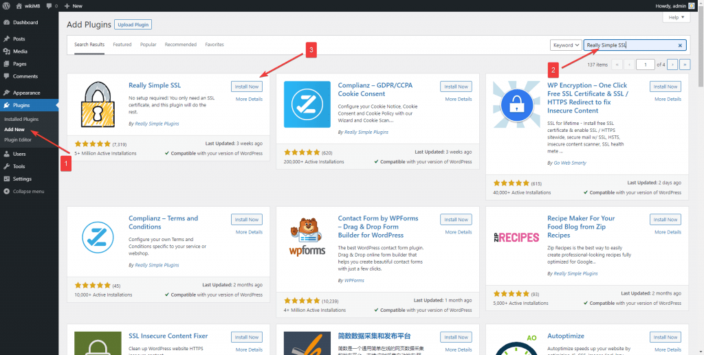 cài ssl cho wordpress bằng plugin 1
