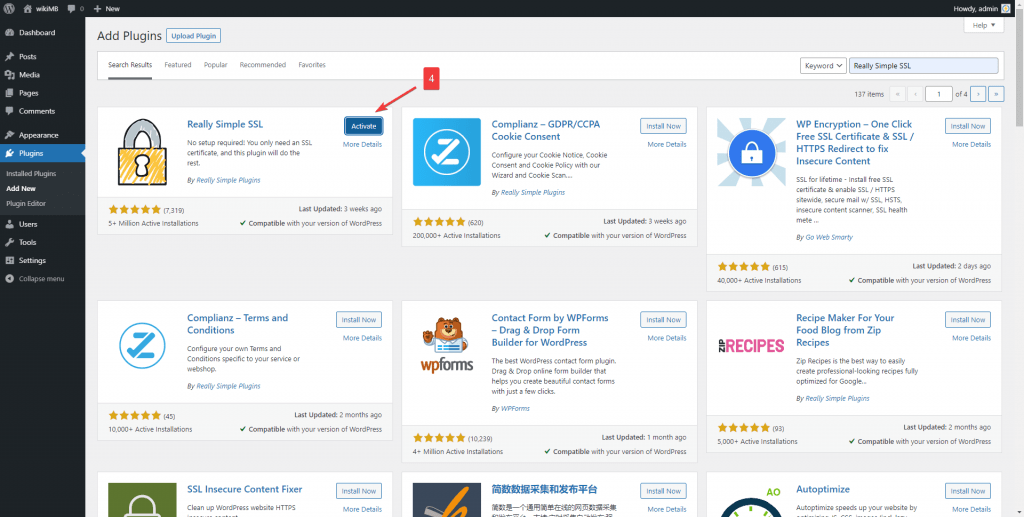 cài ssl cho wordpress bằng plugin 2