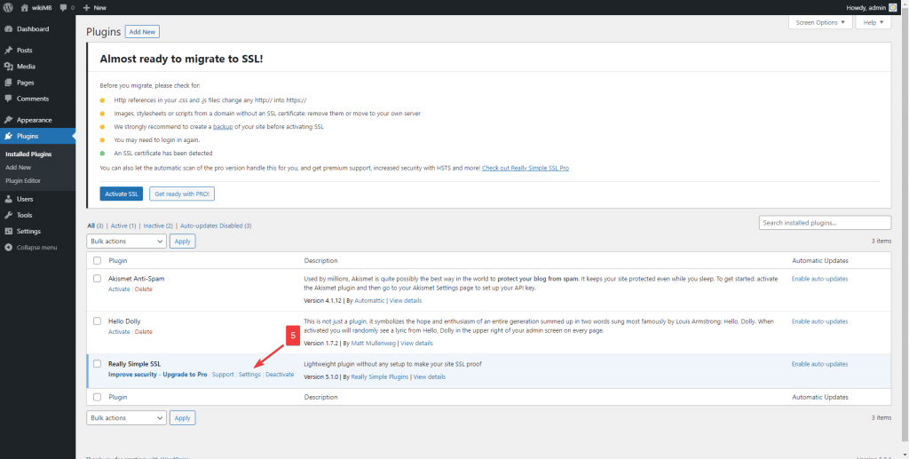 cài ssl cho wordpress bằng plugin 3