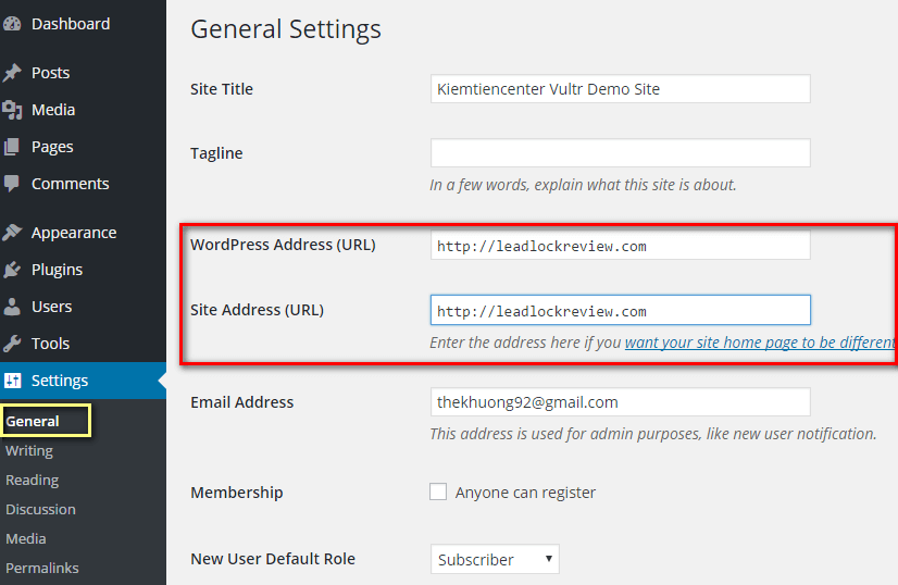 cài wordpress trên vps vultr