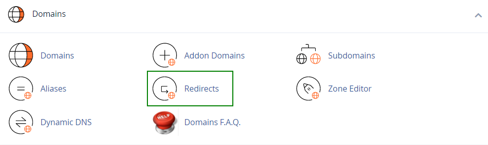 hướng dẫn cách redirect domain trong cpanel