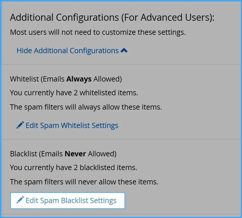 hướng dẫn cách sử dụng spam filters trên cpanel 12