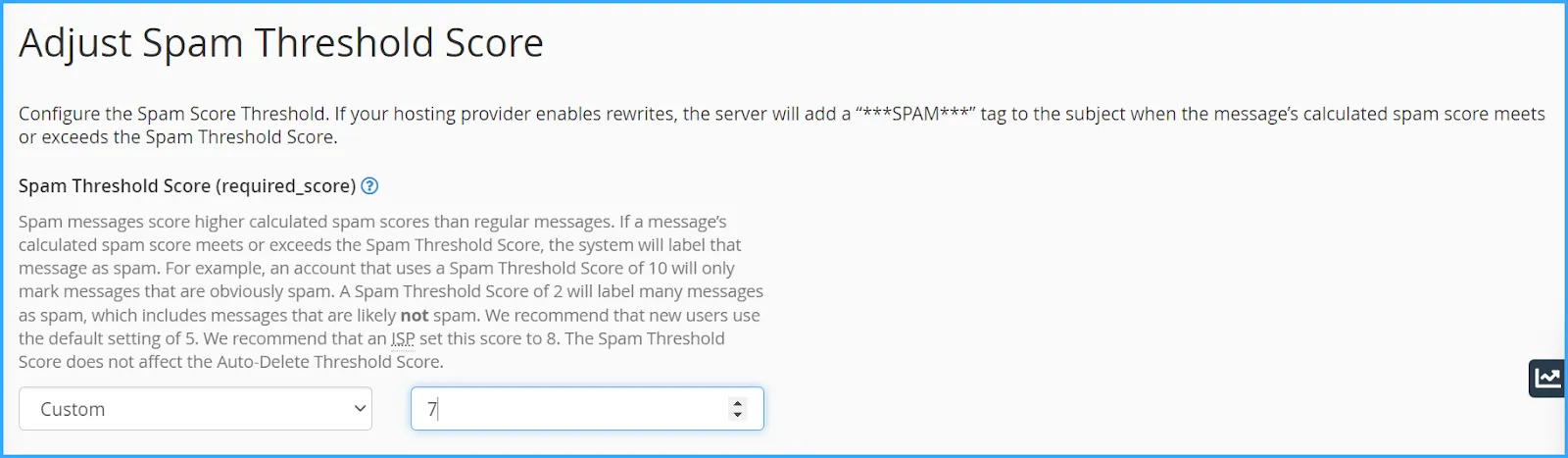 hướng dẫn cách sử dụng spam filters trên cpanel 6