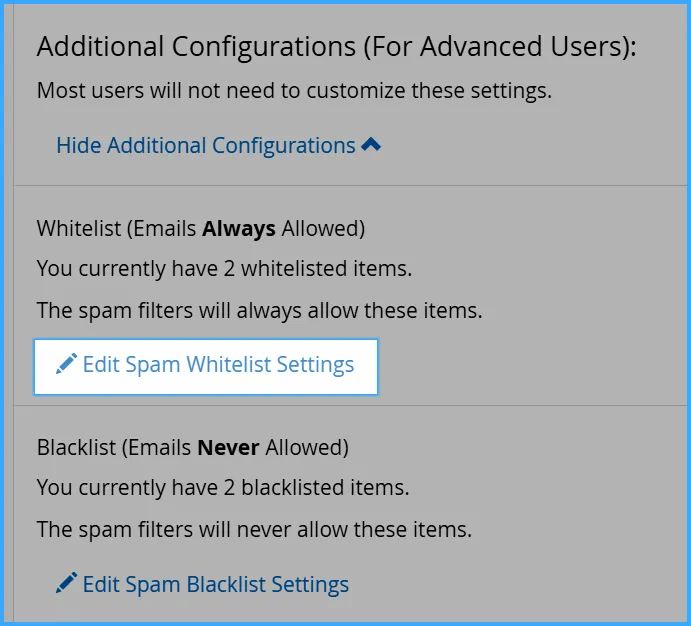 hướng dẫn cách sử dụng spam filters trên cpanel 9