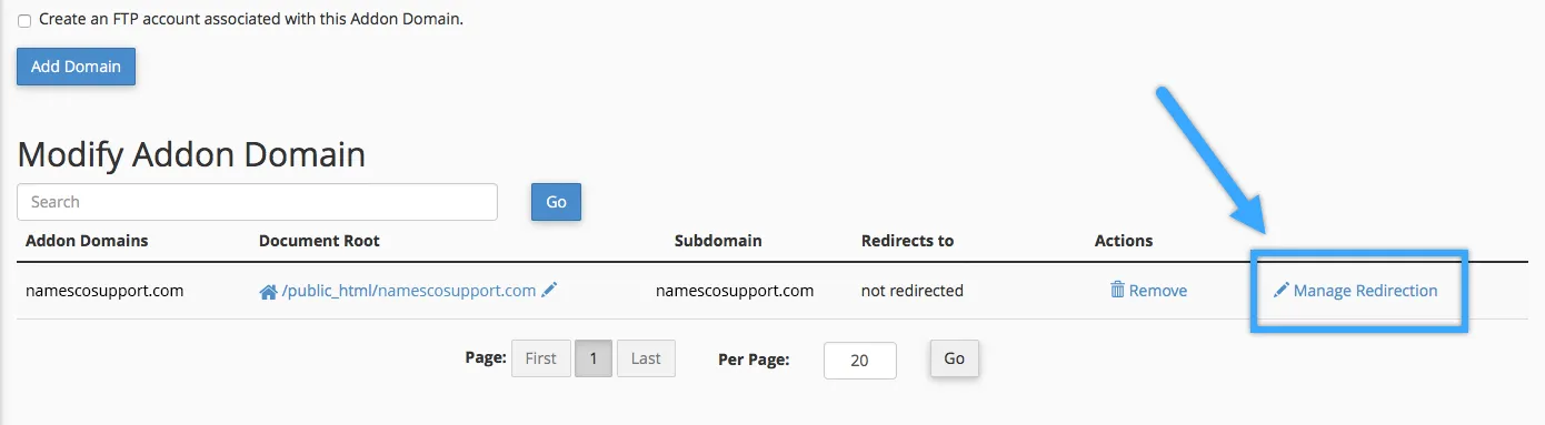 hướng dẫn cách trỏ addon domain đến thư mục theo ý muốn