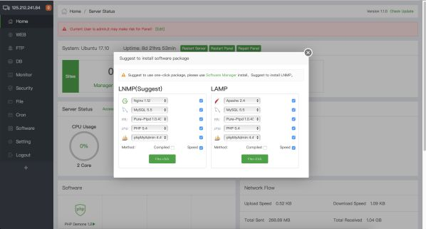 hướng dẫn cài đặt aapanel trên vps