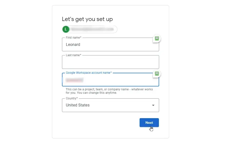 hướng dẫn đăng ký google workspace 2