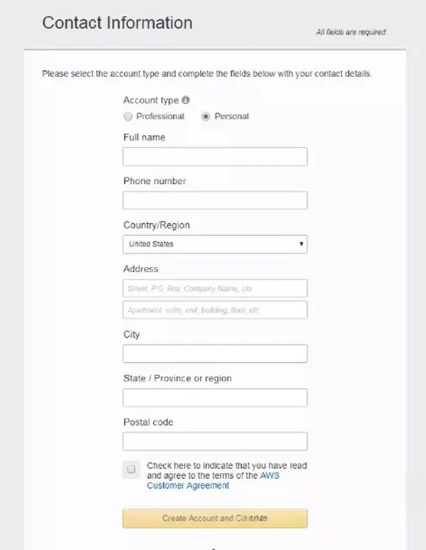 hướng dẫn đăng ký tài khoản amazon vps hosting 3