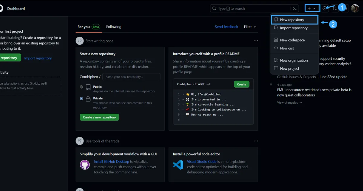 hướng dẫn dẩy code lên github bằng terminal 1