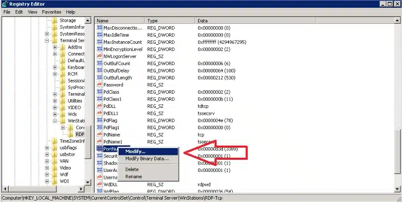 hướng dẫn đổi port remote desktop trên hệ điều hành windows 2