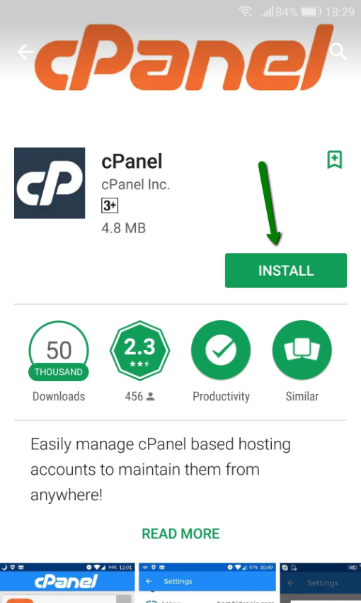 hướng dẫn kết nối cpanel trên điện thoại di động thông minh 1