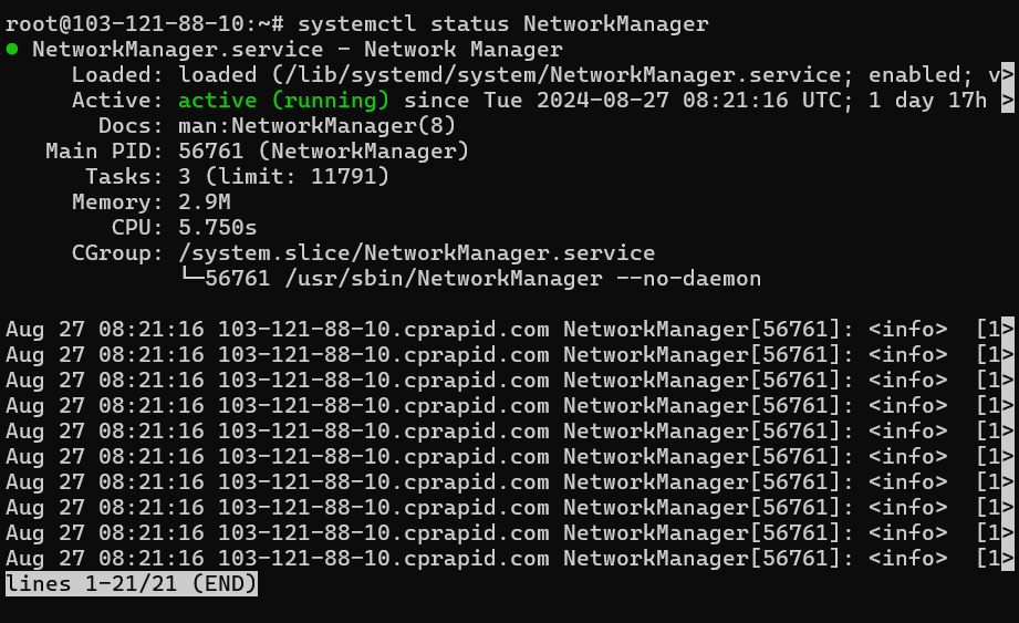 hướng dẫn khắc phục lỗi cpanel does not support networkmanager enabled 1