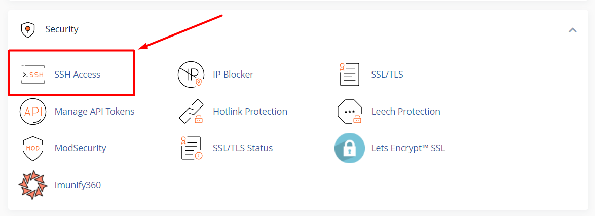 hướng dẫn kích hoạt ssh/shell access trong cpanel 1