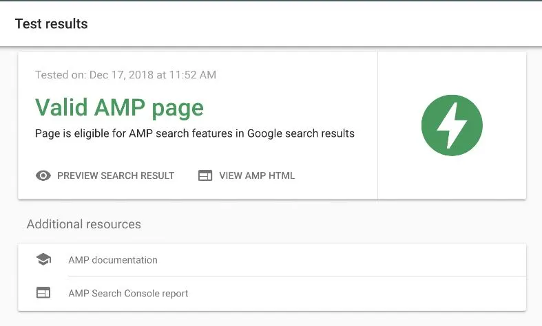 hướng dẫn kiểm tra google amp nhanh chóng