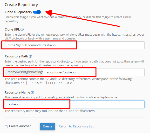 hướng dẫn sử dụng git trên cpanel hosting 3