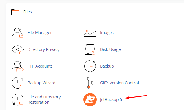 hướng dẫn sử dụng jetbackup 5 trên cpanel 1