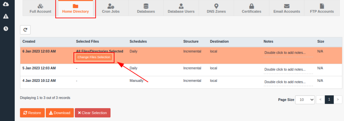 hướng dẫn sử dụng jetbackup 5 trên cpanel 7