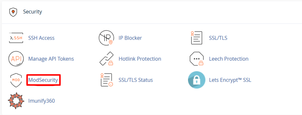 hướng dẫn sử dụng modsecurity trên cpanel hosting 2