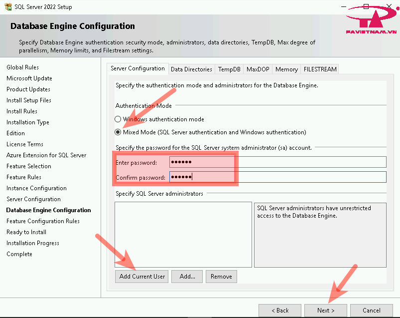 hướng dẫn tải và cài đặt sql server 2022 9