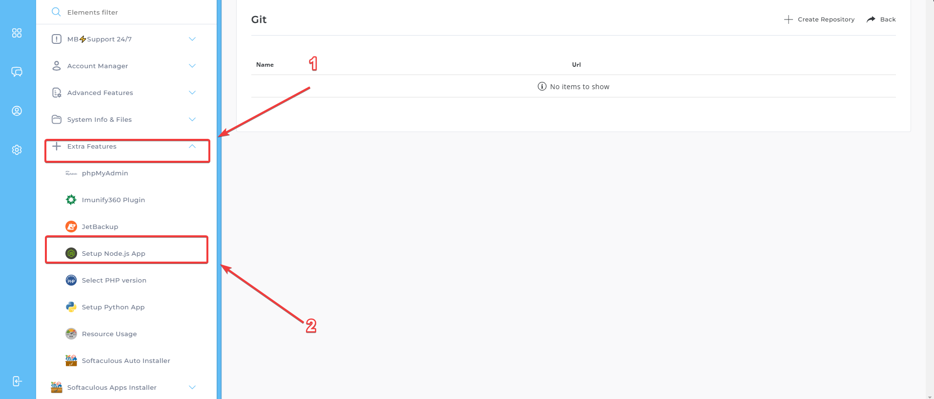 hướng dẫn tạo môi trường nodejs trên cloud hosting 2