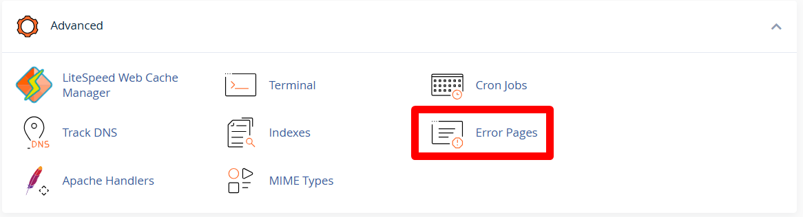 hướng dẫn tùy chỉnh error pages trên cpanel hosting 2