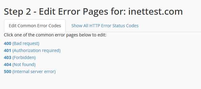 hướng dẫn tùy chỉnh error pages trên cpanel hosting 4