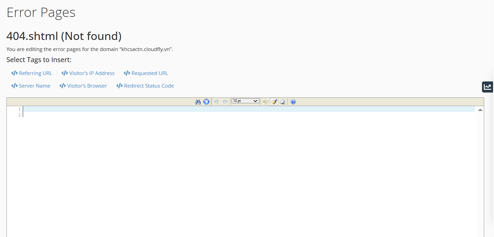 hướng dẫn tùy chỉnh error pages trên cpanel hosting 6