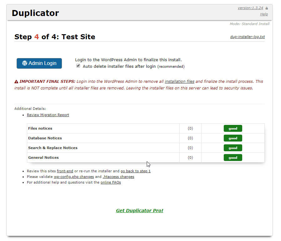 hướng dẫn chuyển dữ liệu bằng duplicator - wordpress migration plugin 10