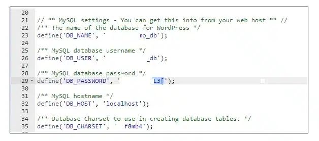 kết nối database với source code