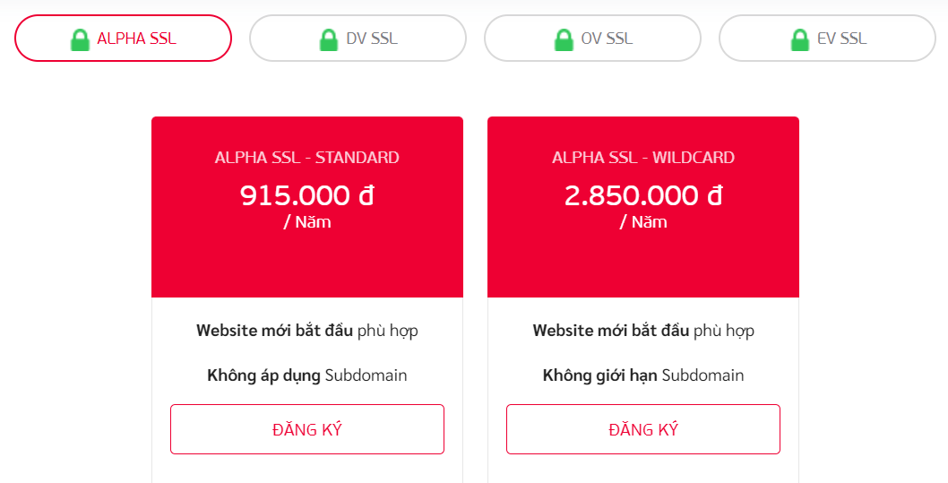 nhà cung cấp chứng chỉ ssl giá rẻ viettel idc