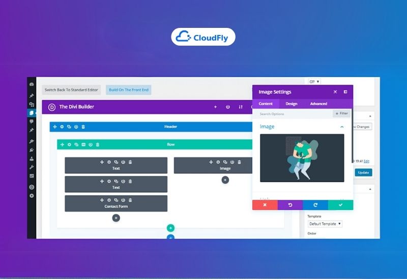 page builder kéo thả divi builder
