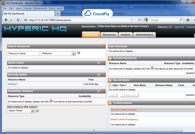 phần mềm quản trị máy chủ hyperic hq