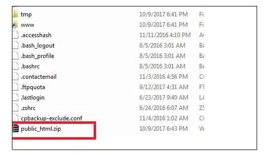 tải dữ liệu lên hosting mới 1