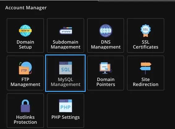tạo database và gắn tên miền trên vps mới 1