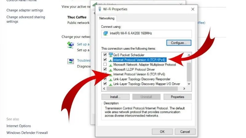 thay đổi dns 8.8.8.8 trên windows 10 4