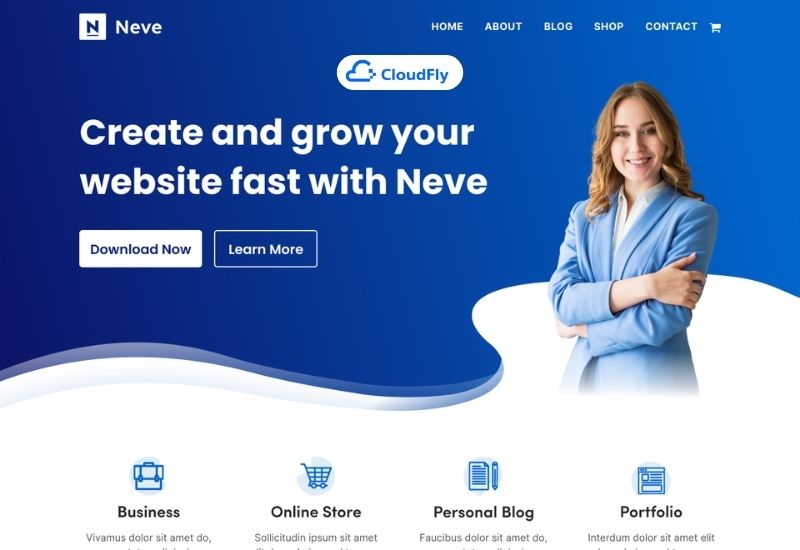 theme luật sư wordpress neve
