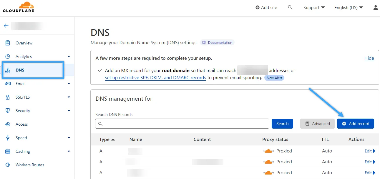 trỏ tên miền về fanpage facebook bằng cloudflare