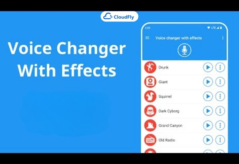 ứng dụng thay đổi giọng nói voice changer with effects